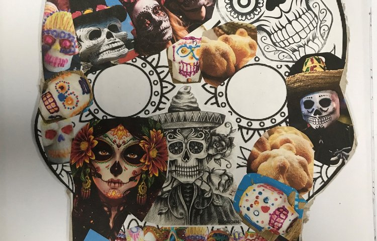 Image of Year 8 art explores Mexican day of the dead
