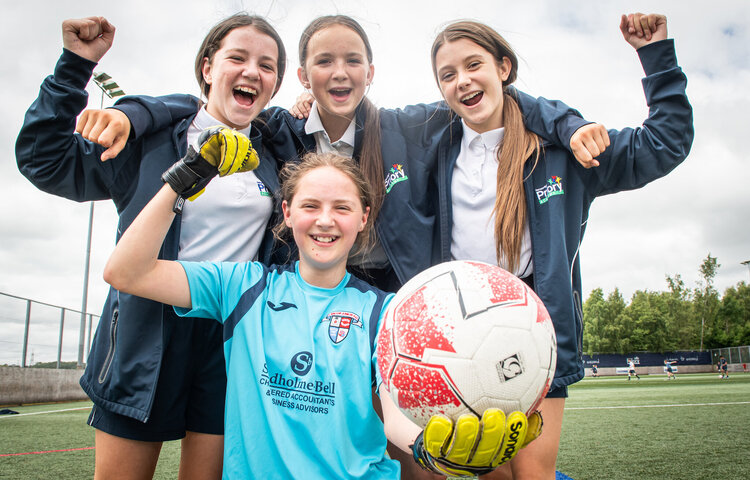 Image of Priory's PE department catches girls football fever