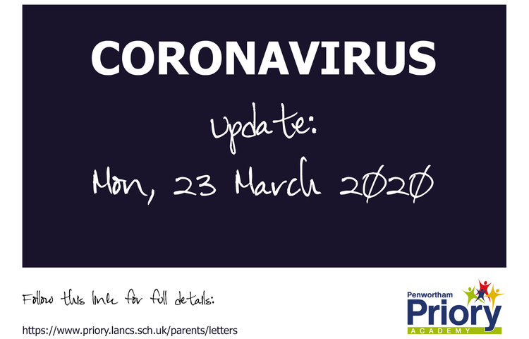 Image of Response to Coronavirus - Update 23 March