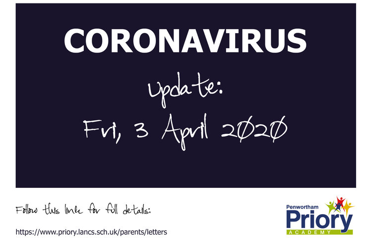 Image of Response to Coronavirus - Update 3 April