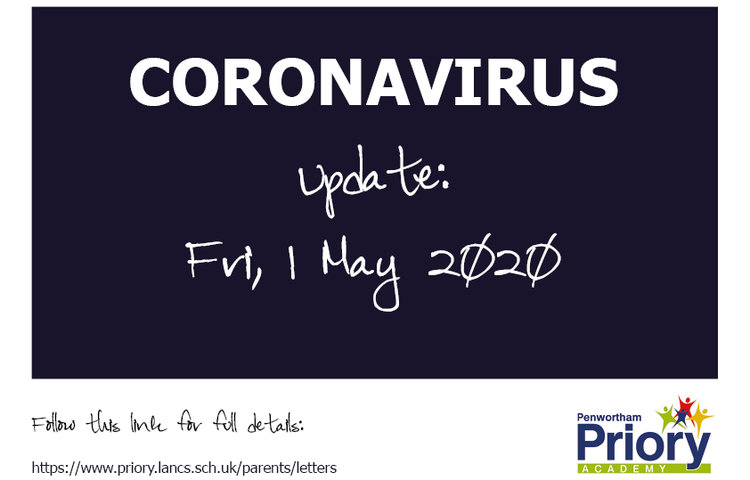 Image of Response to Coronavirus - Update 1 May