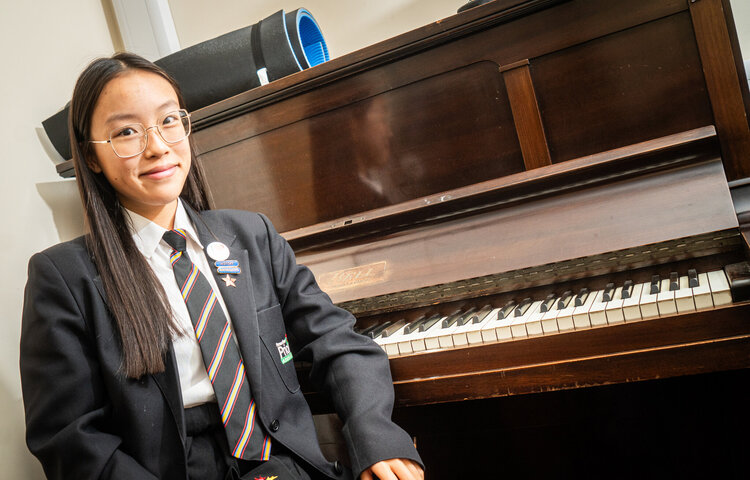 Image of Year 10 pianist hits the top notes