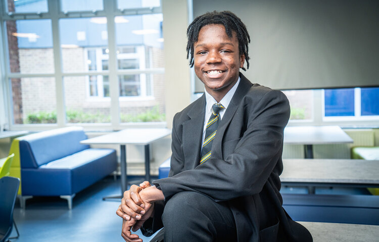 Image of Year 9 pupil's bid for the community becomes a reality